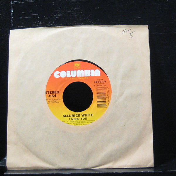 Maurice - White I Need You / Believe In Magic 7" Mint- 38-05726 Vinyl 45 - Shuga Records