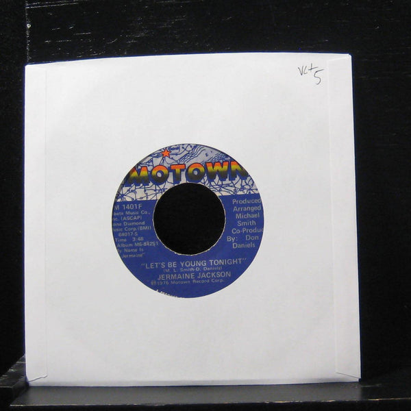 Jermaine Jackson - Let's Be Young Tonight / Bass Odyssey 7" VG+ M 1401F Vinyl 45 - Shuga Records