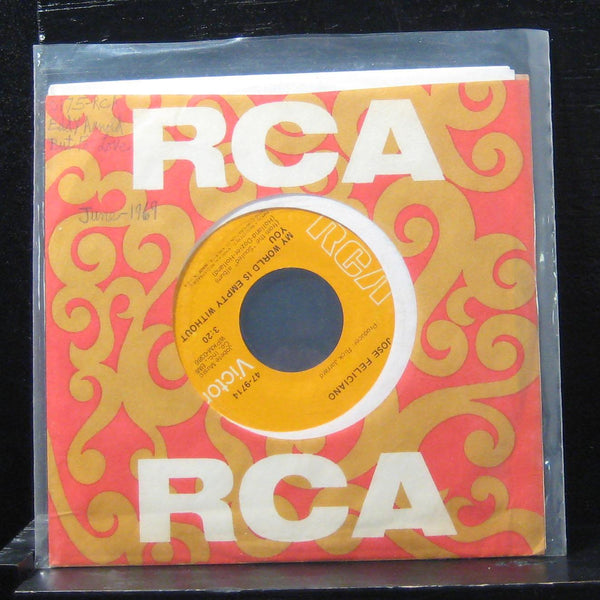Jose Feliciano - Hey! Baby 7" VG+ 47-9714 Vinyl 45 RCA Victor 1969 - Shuga Records