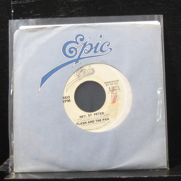 Flash And The Pan - Hey St. Peter / Hey St. Peter 7" VG+ 8-50715 Vinyl 45 Promo - Shuga Records