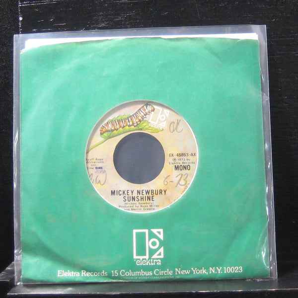 Mickey Newbury - Sunshine / Song For Susan 7" VG+ EK-45853 Vinyl 45 Elektra - Shuga Records