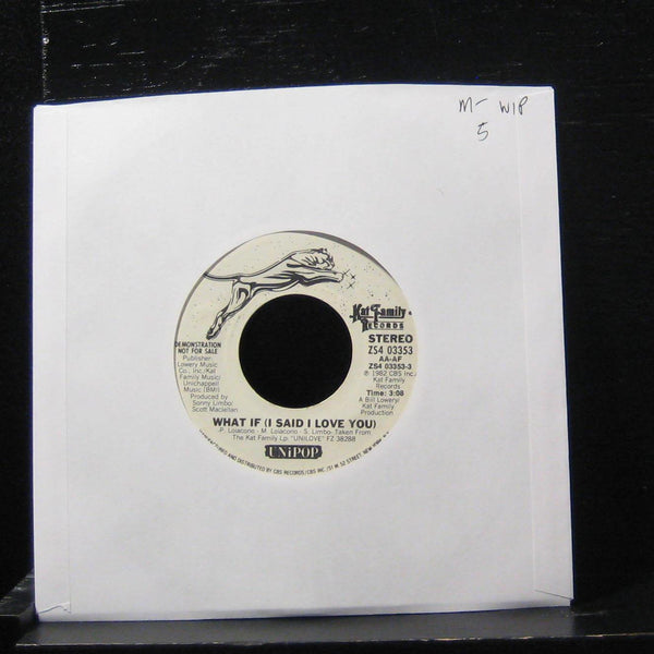 Unipop What - If (I Said I Love You) 7" Mint- ZS4 03353 Vinyl 45 Promo 1982 - Shuga Records