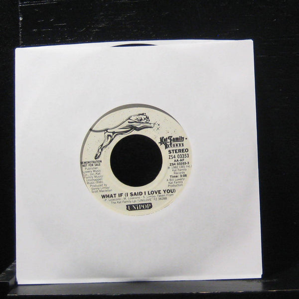 Unipop What - If (I Said I Love You) 7" Mint- ZS4 03353 Vinyl 45 Promo 1982 - Shuga Records