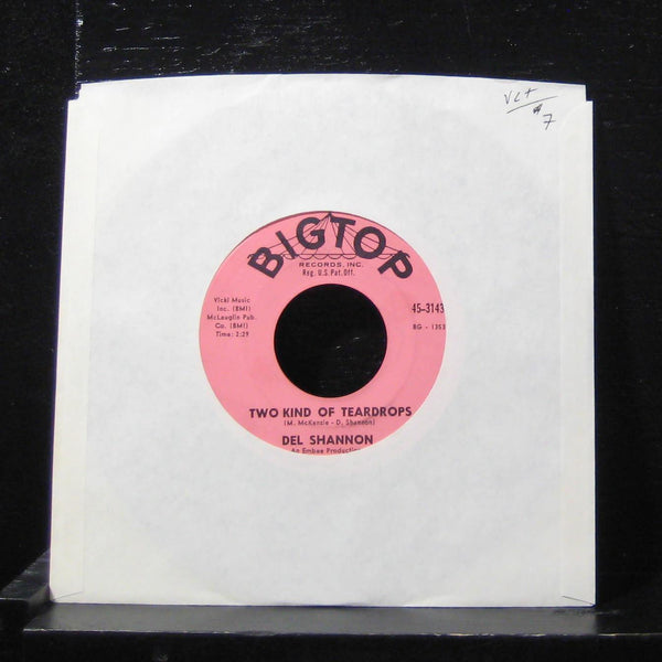 Del Shannon - Two Kinds Of Teardrops / Kelly 7" VG+ 45-3143 Vinyl 45 USA - Shuga Records
