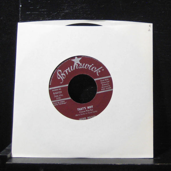 Jackie Wilson - That's Why (I Love You So) 7" Mint- 9-55121 Vinyl 45 USA - Shuga Records