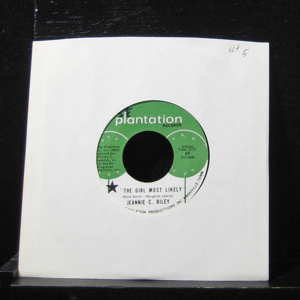 Jeannie C. Riley - The Girl Most Likely / My Scrapbook 7" VG+ PL #7 Vinyl 45 - Shuga Records