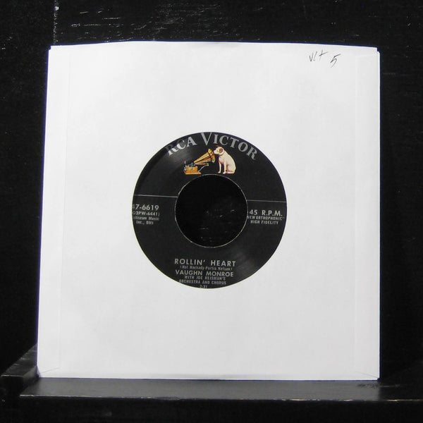 Vaughn Monroe - Rollin Heart 7" VG+ 47-6619 Vinyl 45 RCA 1956 USA - Shuga Records