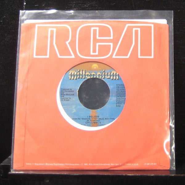 Chilliwack - I Believe / Living In Stereo 7" VG+ YB-13102 Vinyl 45 Millennium - Shuga Records