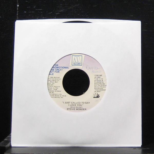 Stevie Wonder I Just Called To Say I Love You 7" VG+ 1945 MF Vinyl 45 Promo - Shuga Records
