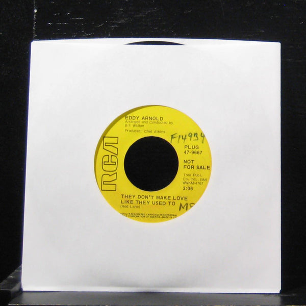 Eddy Arnold - They Don't Make Love Like They Used 7" VG+ 47-9667 Vinyl 45 Promo - Shuga Records