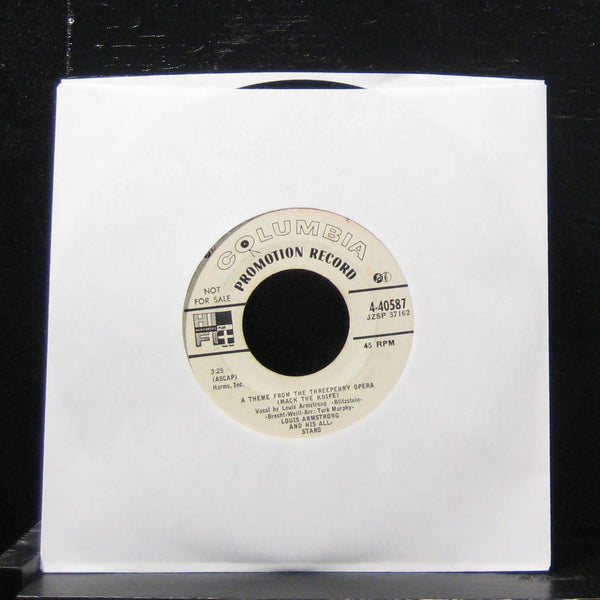 Louis Armstrong - Mack The Knife / Back O Town Blues 7" VG+ 4-40587 Vinyl 45 WLP - Shuga Records