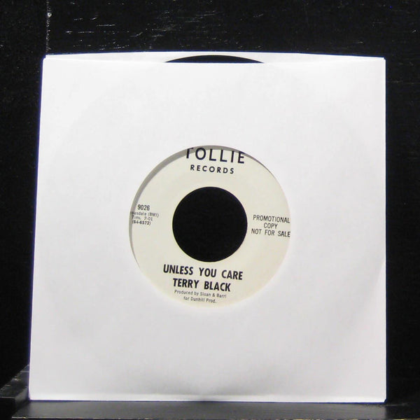 Terry Black - Can't We Go Somewhere? 7" VG+ 9026 Vinyl 45 Promo - Shuga Records