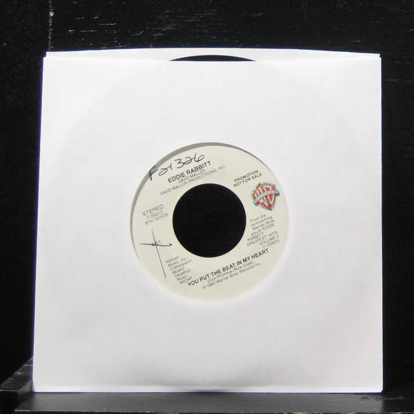 Eddie Rabbitt - You Put The Beat In My Heart 7" Mint- 7-29512 Vinyl 45 Promo - Shuga Records