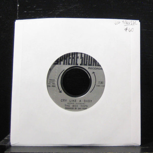 The Box Tops - Cry Like A Baby / Fields Of Clover 7" VG+ BMI 8460 Vinyl 45 - Shuga Records