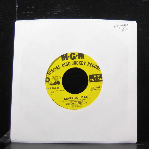 Richard Burton - Married Man 7" VG+ K13307 Vinyl 45 Promo MGM Records - Shuga Records