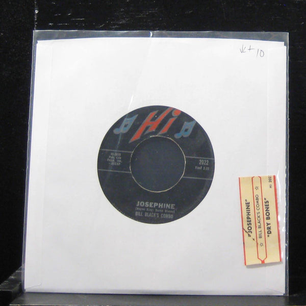Bill Blacks Combo Josephine / Dry Bones 7" VG+ 2022 Vinyl 45 Hi 1960 - Shuga Records