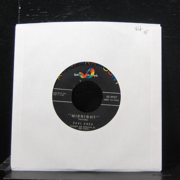 Paul Anka - Midnight / Verboten! (Forbidden) 7" VG+ 45-9937 Vinyl 45 ABC - Shuga Records