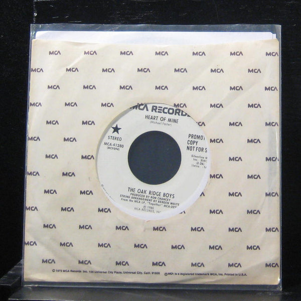 Oak Ridge Boys - Heart Of Mine 7" VG+ MCA-41280 Vinyl 45 Promo 1980 - Shuga Records