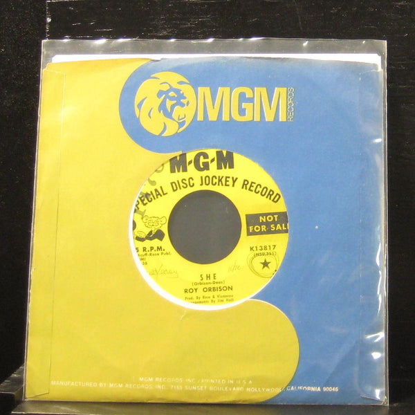 Roy Orbison - She / Here Comes The Rain Baby 7" VG+ K13817 Vinyl 45 Promo - Shuga Records