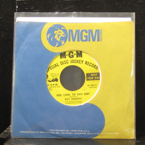 Roy Orbison - She / Here Comes The Rain Baby 7" VG+ K13817 Vinyl 45 Promo - Shuga Records