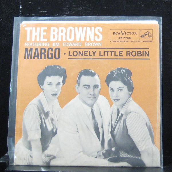 The Browns - Lonely Little Robin / Margo 7" VG+ 47-7755 Vinyl 45 RCA - Shuga Records
