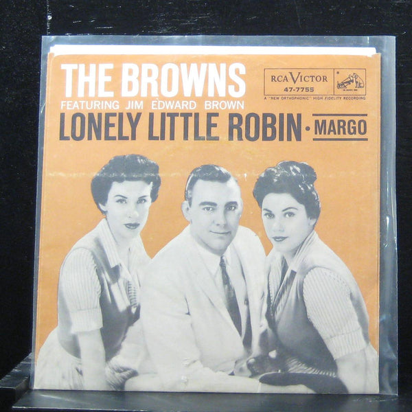 The Browns - Lonely Little Robin / Margo 7" VG+ 47-7755 Vinyl 45 RCA - Shuga Records