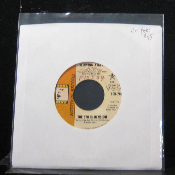 The 5th Dimension - Blowing Away / Skinny Man 7" VG+ SCR-780 Vinyl 45 Promo - Shuga Records