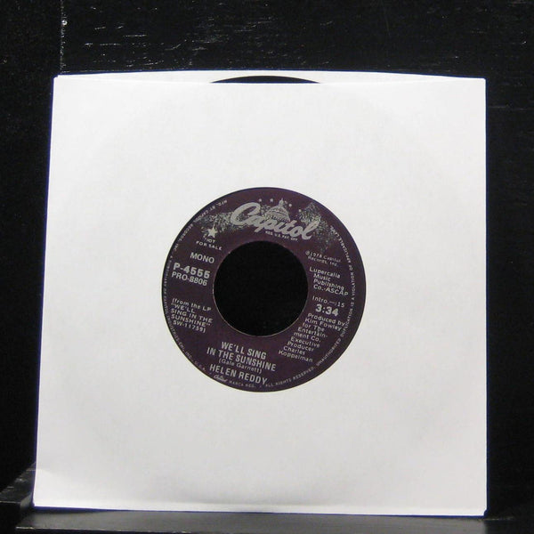 Helen Reddy - We'll Sing In The Sunshine 7" Mint- P-4555 Vinyl 45 Promo - Shuga Records