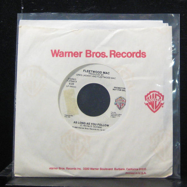 Fleetwood Mac - As Long As You Follow 7" VG+ 7-27644 Vinyl 45 Promo - Shuga Records