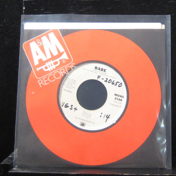 Styx - Babe / Babe 7" Mint- 2188 Vinyl 45 Infinity Records 1979 USA Promo - Shuga Records