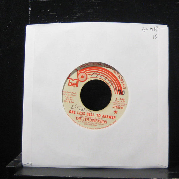 The 5th Dimension - One Less Bell To Answer 7" VG+ B-940 Vinyl 45 Promo - Shuga Records