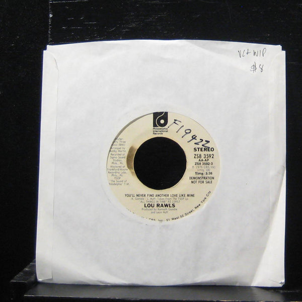 Lou Rawls - You'll Never Find Another Love7" VG+ ZS8 3592 Vinyl 45 Promo - Shuga Records