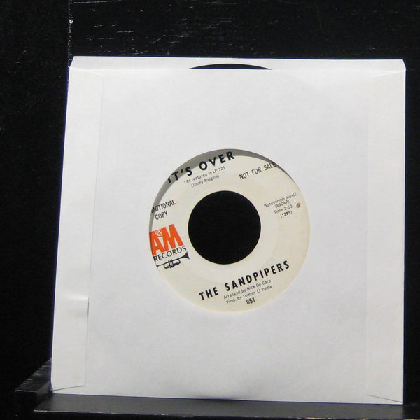 The Sandpipers - Gass / Its Over 7" VG+ 851 Vinyl 45 Promo A&M 1967 USA - Shuga Records