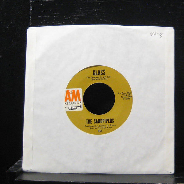 The Sandpipers - Gass / Its Over 7" VG+ 851 Vinyl 45 A&M 1967 USA - Shuga Records