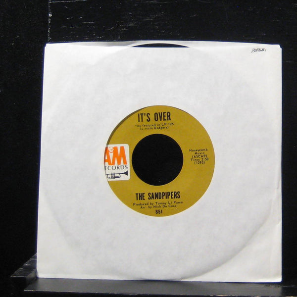 The Sandpipers - Gass / Its Over 7" VG+ 851 Vinyl 45 A&M 1967 USA - Shuga Records