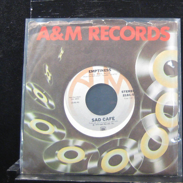 Sad Caf - Emptiness / Cottage Love 7" VG+ 2181-S Vinyl 45 RARE 1979 A&M - Shuga Records