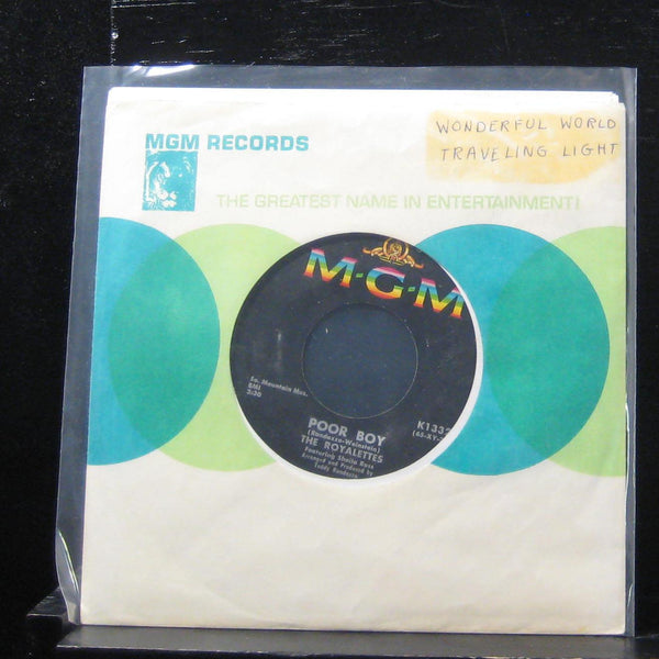 The Royalettes - Poor Boy / Watch What Happens 7" VG+ K13327 Vinyl 45 - Shuga Records