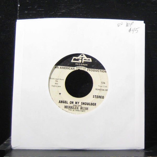Merrilee Rush - Angel On My Shoulder Mono / Stereo 7" VG+ 126 Vinyl 45 Promo - Shuga Records