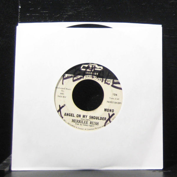 Merrilee Rush - Angel On My Shoulder Mono / Stereo 7" VG+ 126 Vinyl 45 Promo - Shuga Records