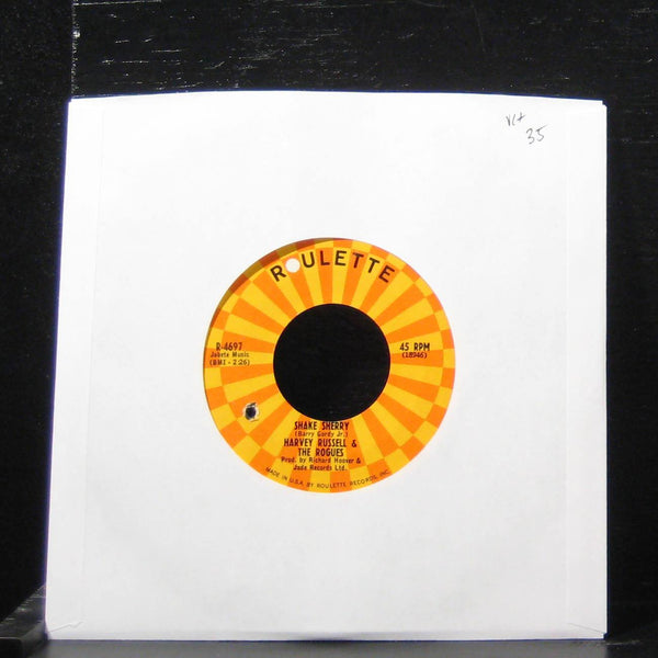 Harvey Russell & The Rogues - Shake Sherry 7" VG+ R-4697 Vinyl 45 Roulette - Shuga Records