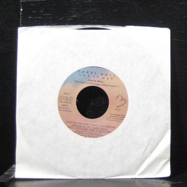 Daryl Hall - Dreamtime / Let It Out 7" VG+ PB-14387 Vinyl 45 RCA 1986 - Shuga Records