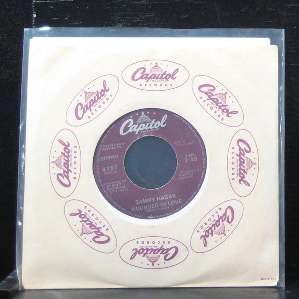 Sammy Hagar - Plain Jane / Wounded In Love 7" VG+ 4757 Vinyl 45 Rare USA - Shuga Records