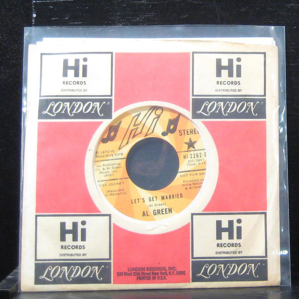 Al Green - Let's Get Married / Let's Get Married 7" VG+ HI-2262 Vinyl 45 Promo - Shuga Records
