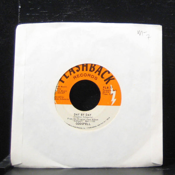 Godspell - Day By Day  By My Side 7" Mint- FLB 77 Vinyl 45 Flashback - Shuga Records