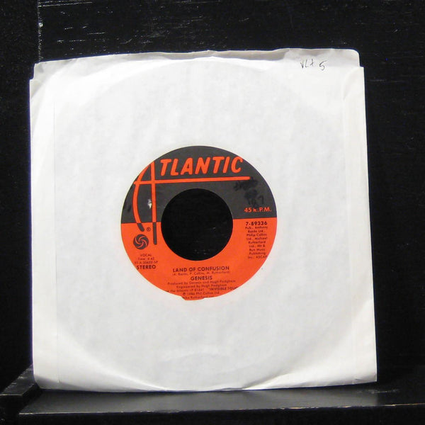 Genesis - Land Of Confusion / Feeding The Fire 7" VG+ 7-89336 Vinyl 45 - Shuga Records