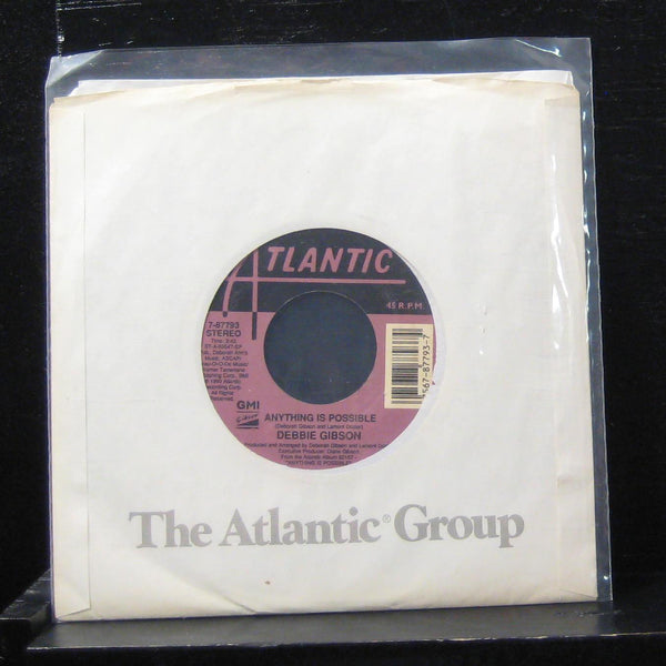 Debbie Gibson - Anything Is Possible 7" Mint- 7-87793 Vinyl 45 Atlantic - Shuga Records