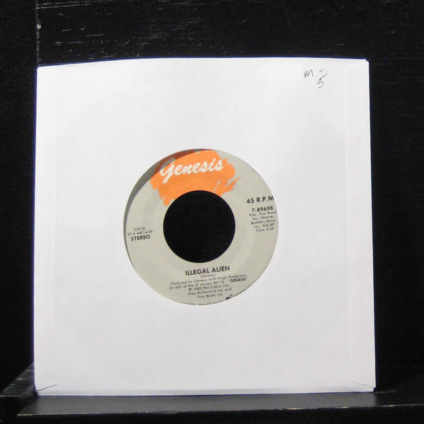 Genesis - Illegal Alien / Turn It On Again 7" Mint- 7-89698 Vinyl 45 1983 - Shuga Records