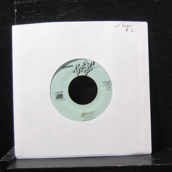 Genesis - That's All / That's All 7" VG+ 7-89724 Vinyl 45 Promo 1983 Atlantic - Shuga Records