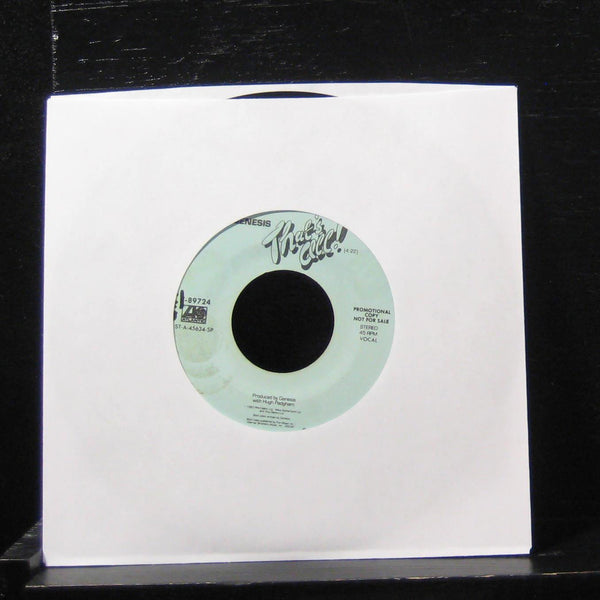 Genesis - That's All / That's All 7" VG+ 7-89724 Vinyl 45 Promo 1983 Atlantic - Shuga Records