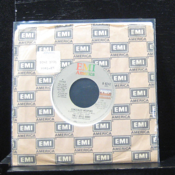 The J. Geils Band - Concealed Weapons 7" VG+ B-8242 Vinyl 45 EMI - Shuga Records
